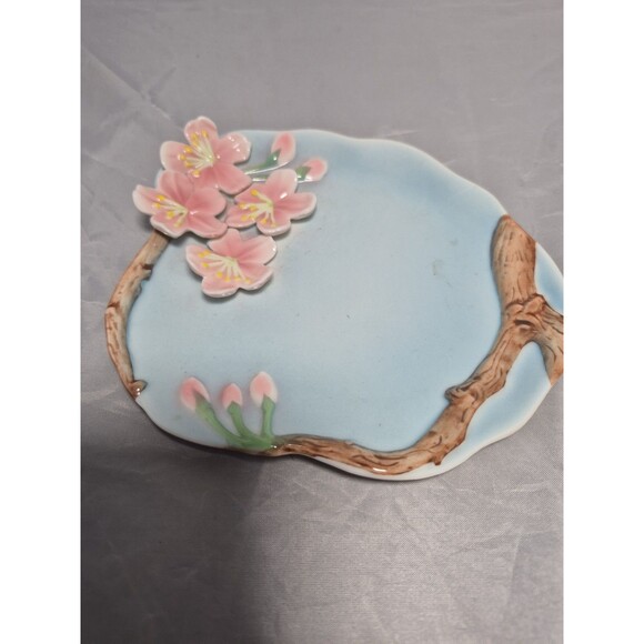 Two’s Company 3D Cherry Blossom Cup & Saucer Set. Porcelain Floral Cute Gift. - Picture 4 of 11